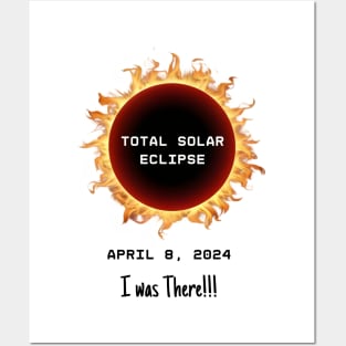 Total Solar Eclipse 2024 Totality April 8 2024 I was there Memorabilia, Blazing glowing sun Outline Posters and Art